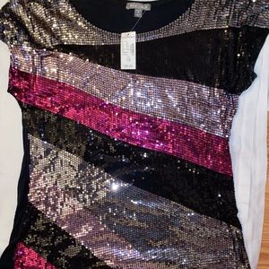 Roz & Ali Sequin Blouse